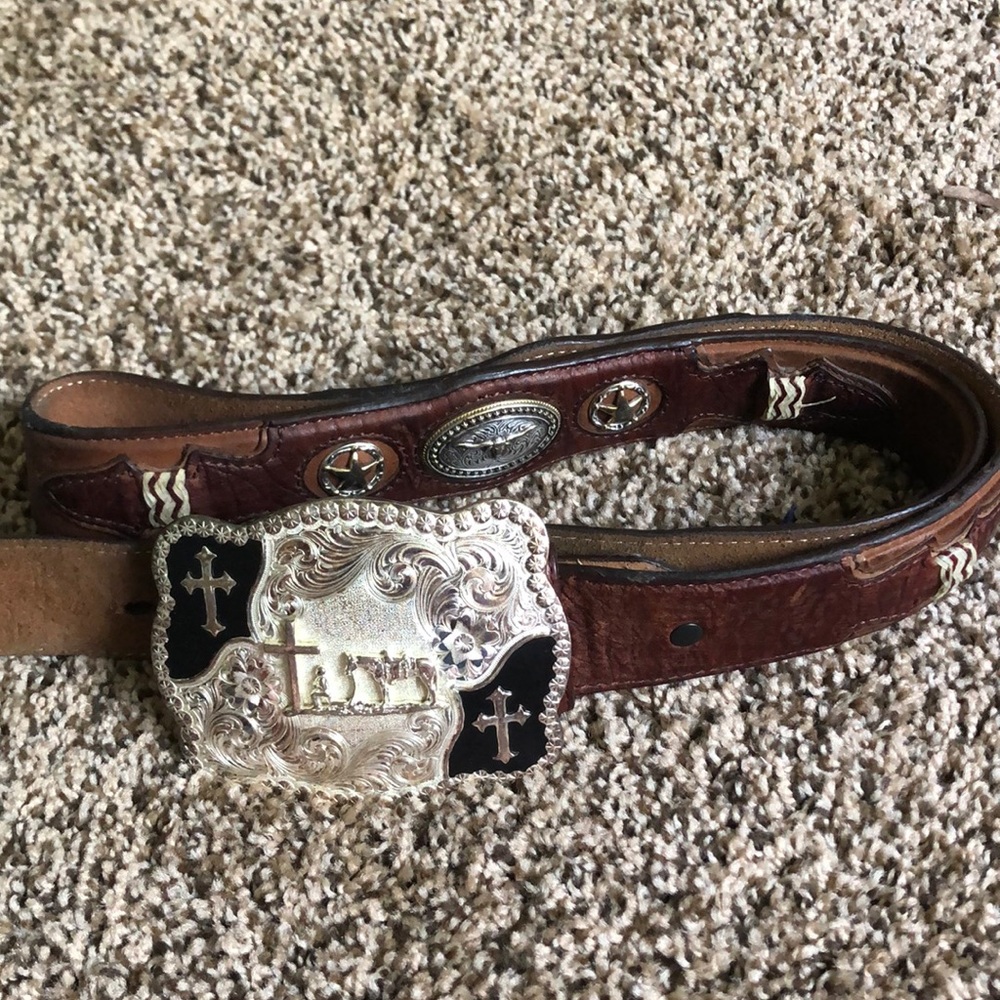 Men’s western belt with buckle